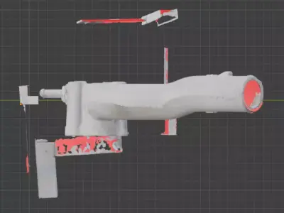 Subaru EJ25Engine Coolant Crossover 14050AA300 3D model