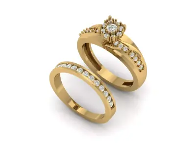 Band couple Ring  3D print model