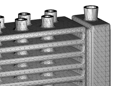 Kids Engineering Car Radiator 3D print model