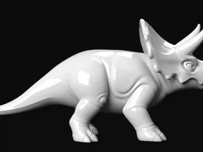 Triceratops 3D print model