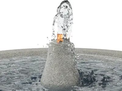 Autumn Leaves Fountain 3D model