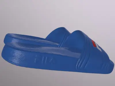 FILA SLIDE SHOES PBR Low-poly 3D model