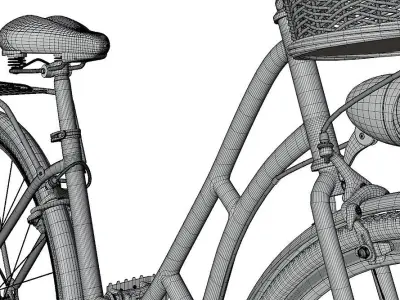 Retro Bicycles BLENDER 3D Model Cycles 3D model