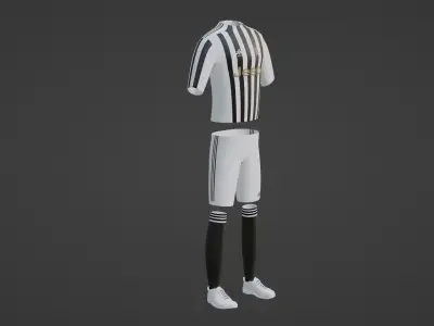 Juventus Sportwear Low-poly 3D model