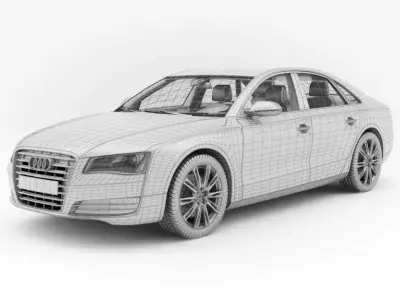 Car   Audi A8 3D model