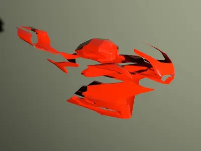 DUCATI frame art  Low-poly 3D model