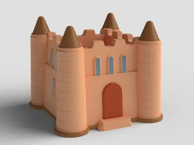 Castle 3D print model