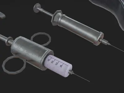 Medical Tools 02 Low-poly 3D model