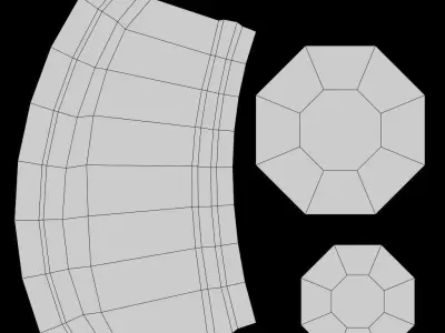 A room plant in a brown pot Free low-poly 3D model
