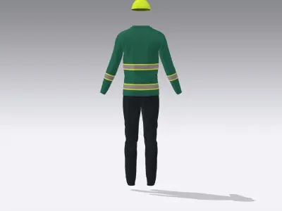 Engineer Uniform  Low-poly 3D model