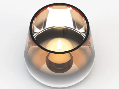 Candle BRYNJE - D10xH9cm - JYSK 3D model