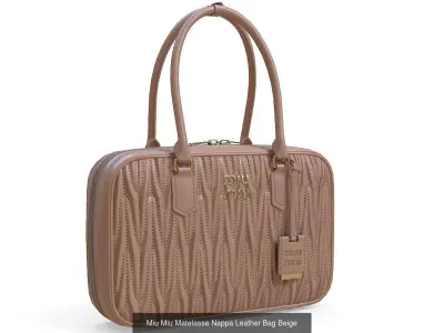 Miu Miu Matelasse Nappa Leather Bag 3D Model Pack