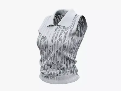 Womens Sport Shirt Low-poly 3D model