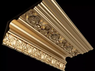 Cornice Decoration Molding 06 Low-poly 3D model