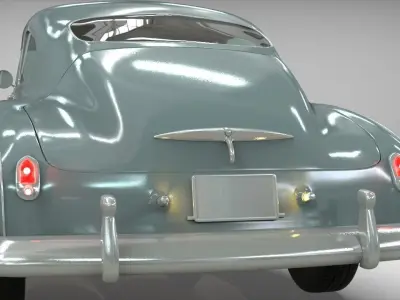 Chevy Fleetline Coupe 1949 Low-poly 3D model