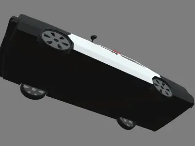 Low Poly Police Car 01 Low-poly 3D model
