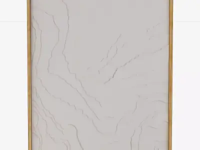 Waves Dimensional Framed Wall Art 3D model