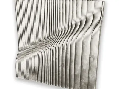 Panel Rise 2009 wall art Low-poly 3D model