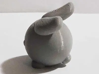 Cute Round Rabbit  3D print model