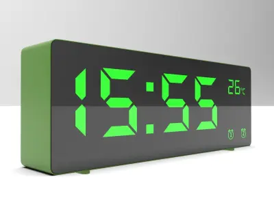 CLOCK GREEN GREEN Low-poly 3D model