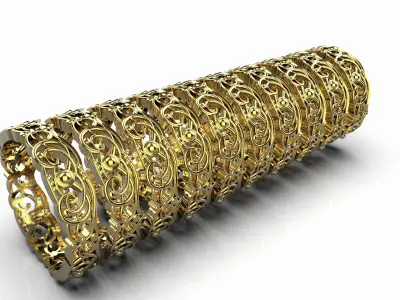 Ring with pattern  3D print model