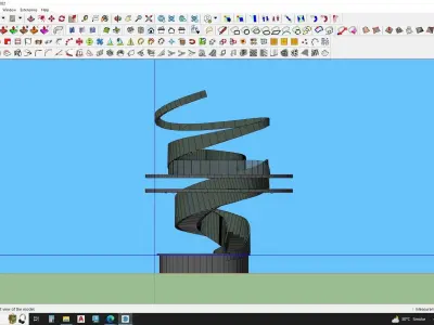 Contemporary staircase 3d model 3D model
