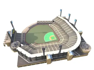 stadium Low-poly 3D model