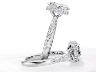 Citrine Luxury Gem Set Ring   CJR 003 3D print model