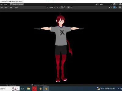 ANIME BOY FOX AVATAR READY TO GO FOR VRCHAT Low-poly 3D model