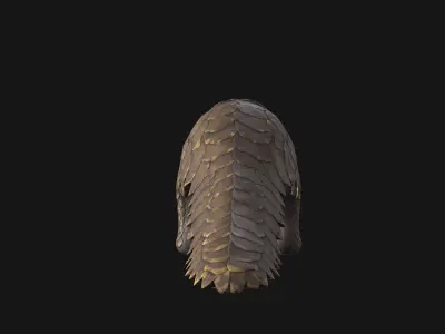 Pangolin Low-poly 3D model