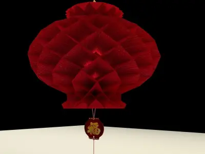 Chinese Honeycomb Lantern 3D model