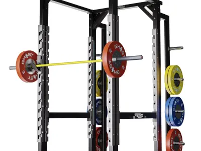 Olympic Power Rack 3D model
