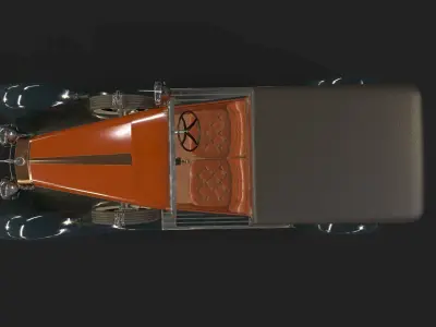 Car HispanoSuizaH6B Low-poly 3D model