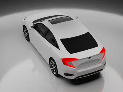 Honda Civic g10 - High Poly 3D model