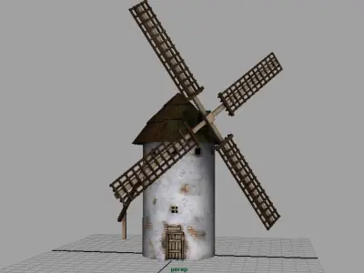 MOLINO DE VIENTO Low-poly 3D model