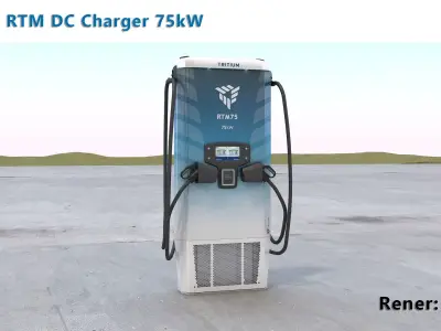 Tritium RTM DC Charger 75kW 3D model
