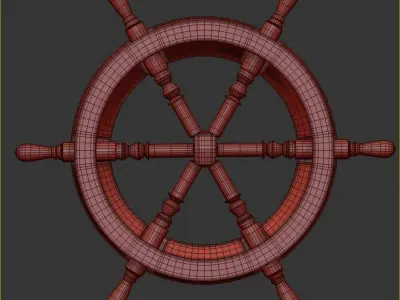 ship steering Free 3D model