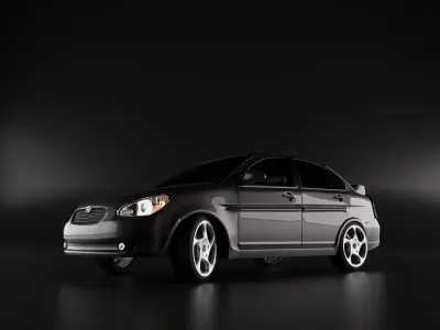 Hyundai Accent Era 3D Model 3D model