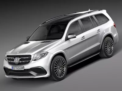 Mercedes-Benz GLS63 AMG 2017 3D model