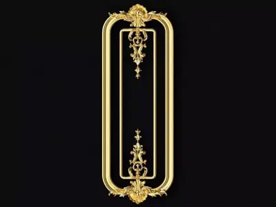 Central decor ornament for furniture 3D model 897