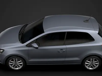 Volkswagen Polo TSI 3d Typ6C 2017 3D model