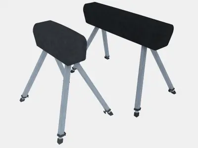 Free PBR Gym Horse Free low-poly 3D model