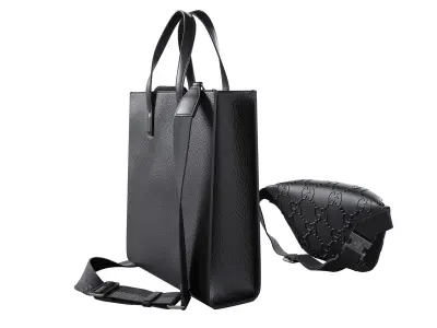 Men Accessories Set 3D model