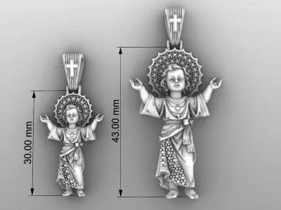 divino nino jesus  3D print model
