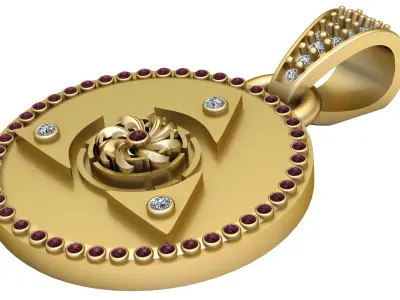 Red Gemstone Luxury Design  3D print model