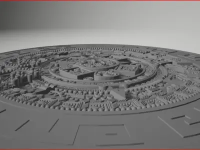 Aztec calendar very detailed STL 3D print model