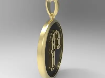 Decorative Letter Rh 3D print model