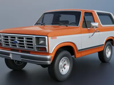 Bronco 1983 3D print model