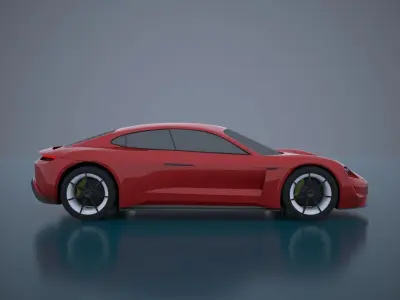 Porsche Mission E -Taycan 2019 3D model
