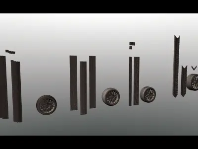 car tire models 3D model